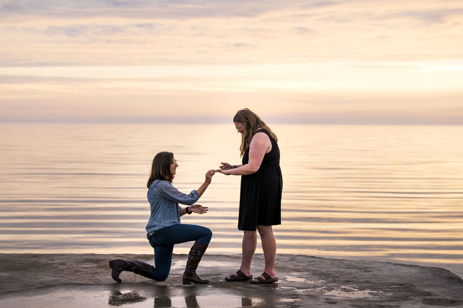 LGBTQ couple surprise proposal
