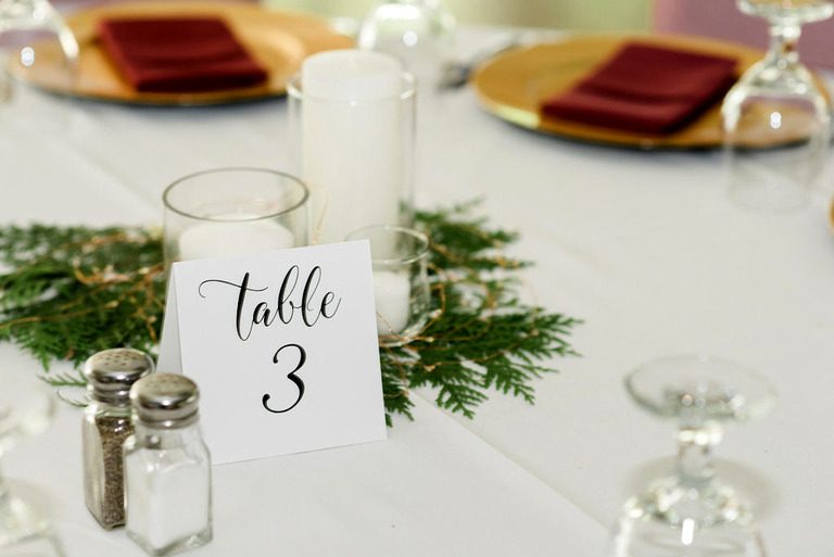 a tablescape at fox hill with a candle