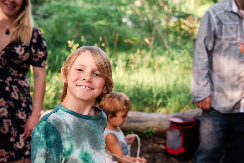 a guest smiles at the camera