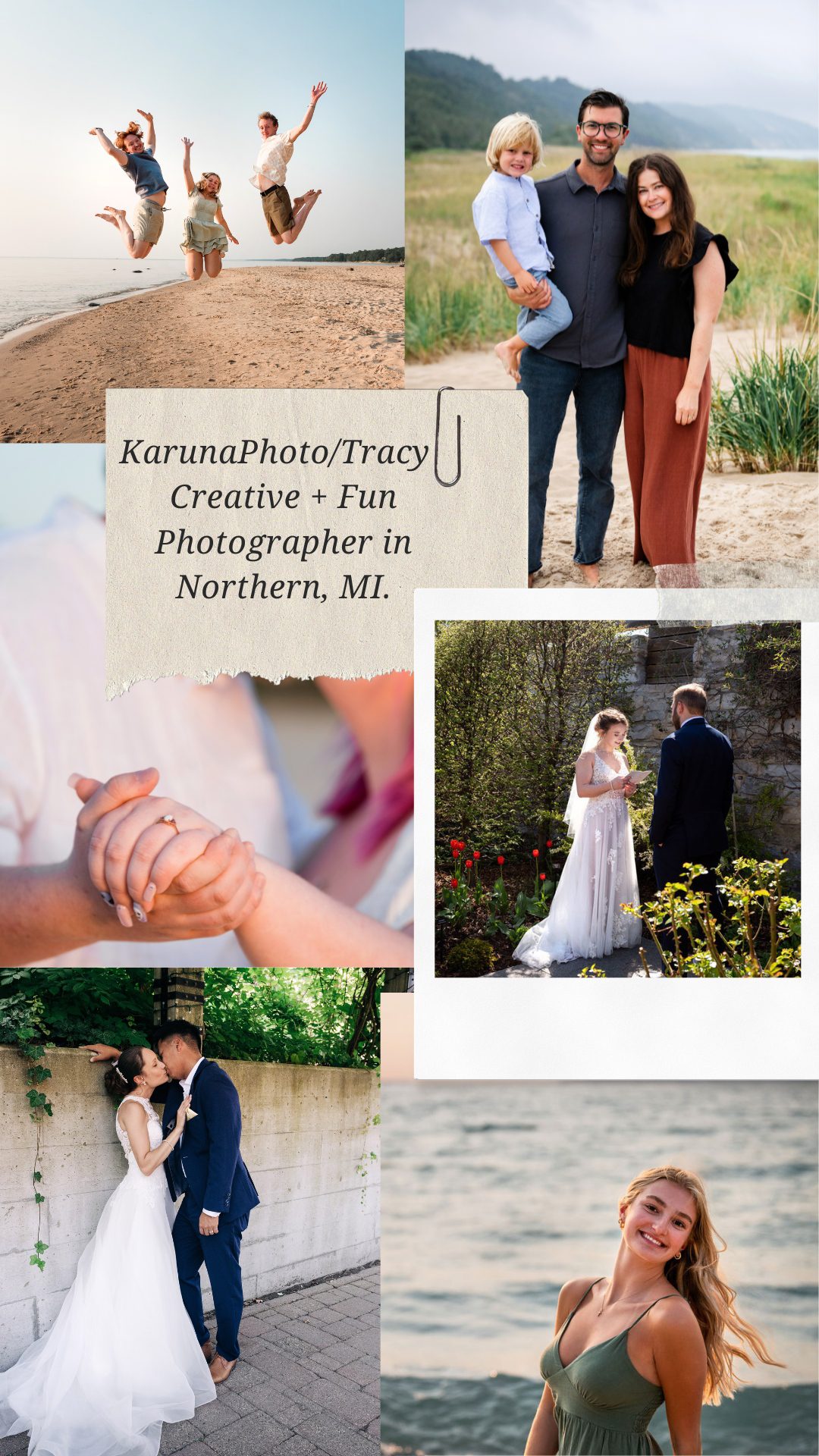 prono photo of karunaphoto's work and clients. Weddings, families, and seniors.